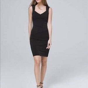 WHBM Bodycon Instantly Slimming Tier Dress in Black